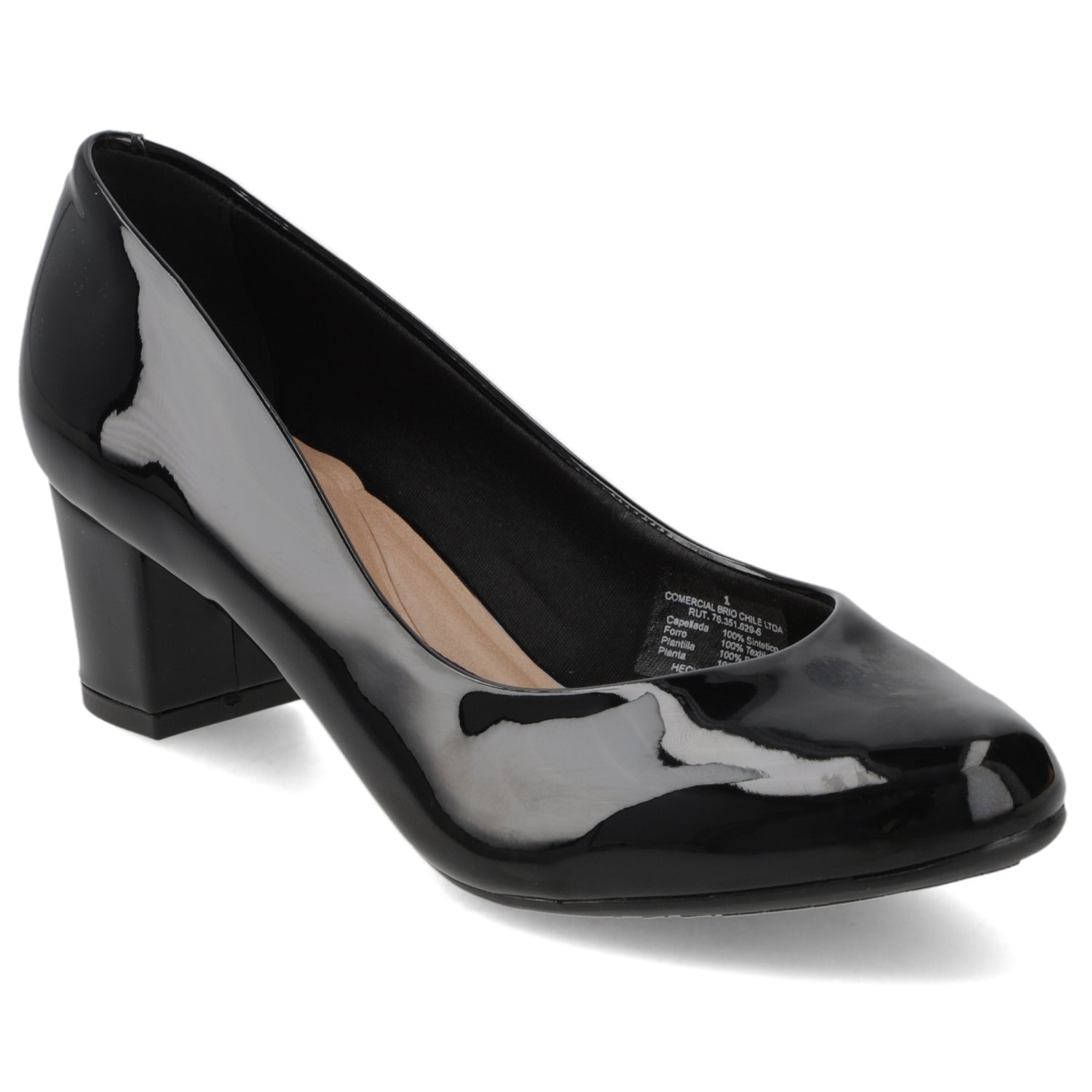 Taco Ancho Negro Beira Rio 35 / Negro