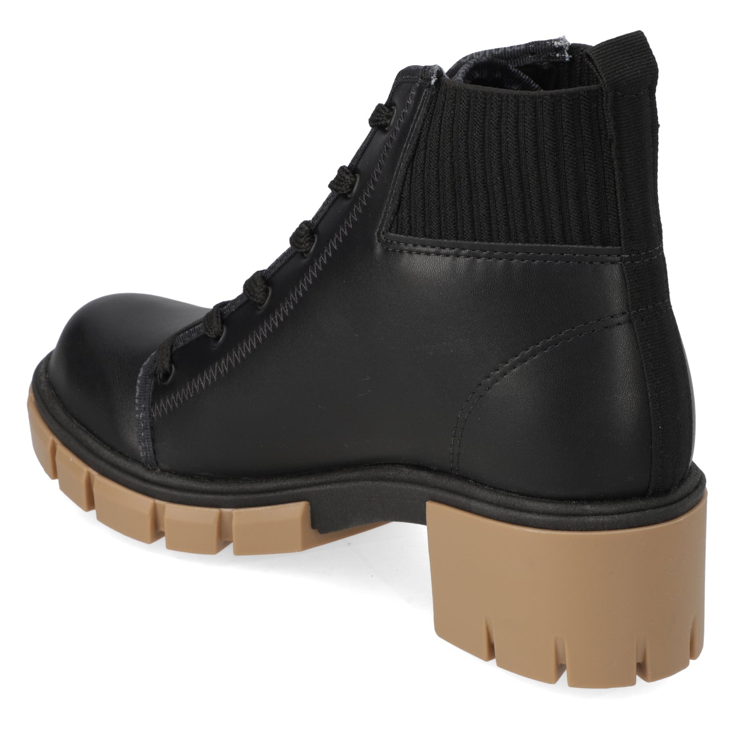 Bota Taco Ancho 5 cm Negro Moleca 35 / Negro