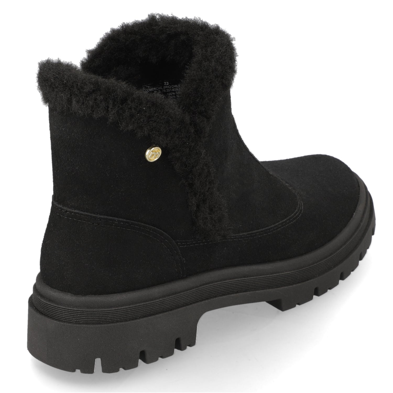 Botin Negro Moleca 35 / Negro