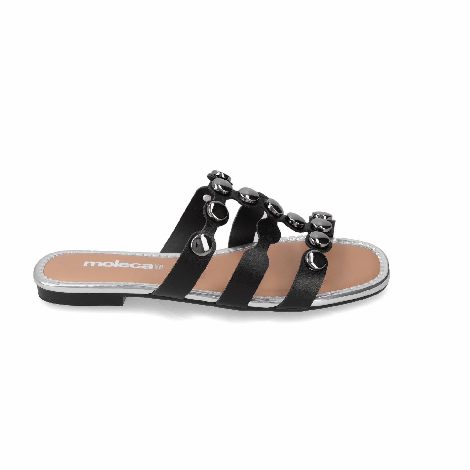 Sandalia Negro Moleca 35 / Negro