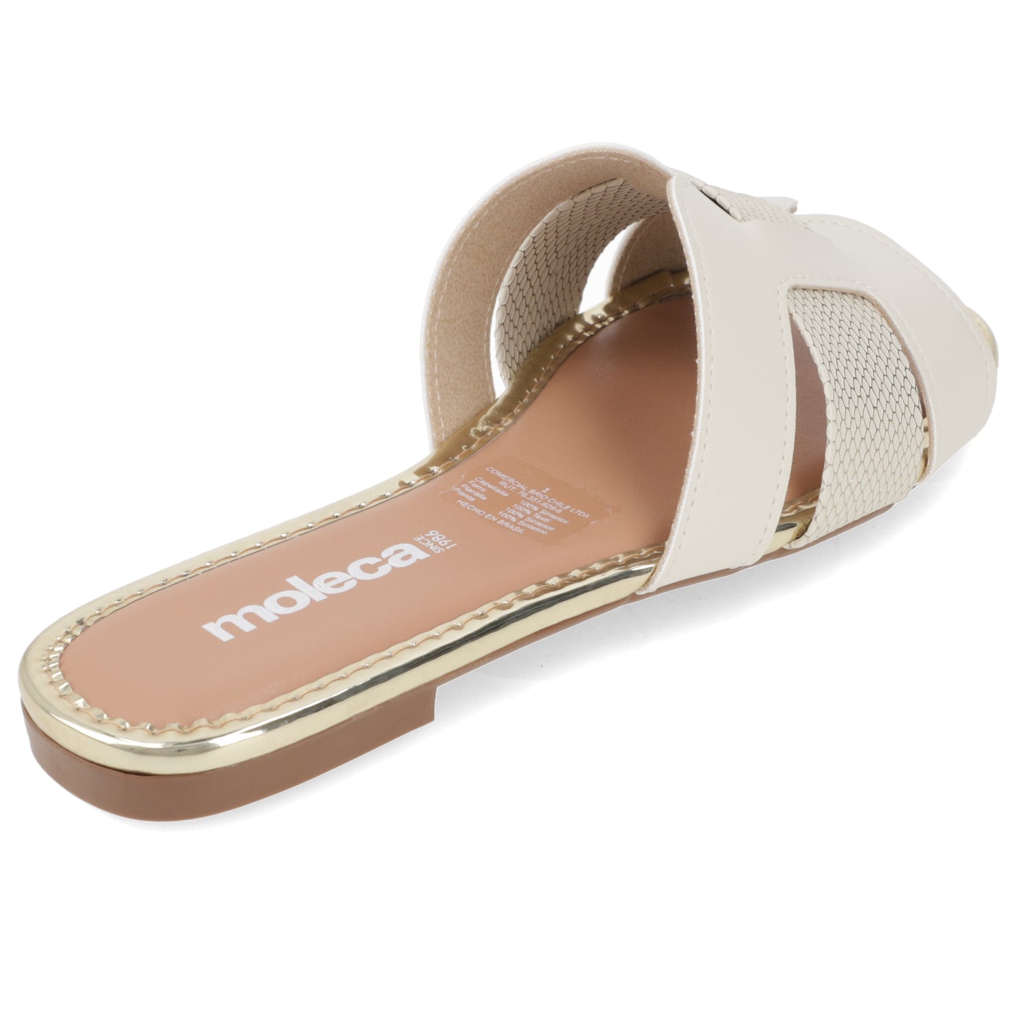 Sandalia Blanco OFF Moleca 35 / Blanco OFF