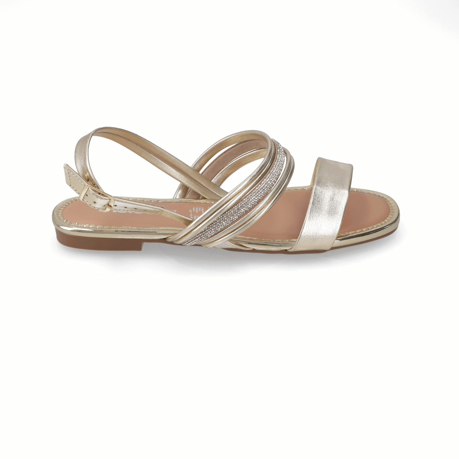 Sandalia Dorado Moleca 35 / Dorado