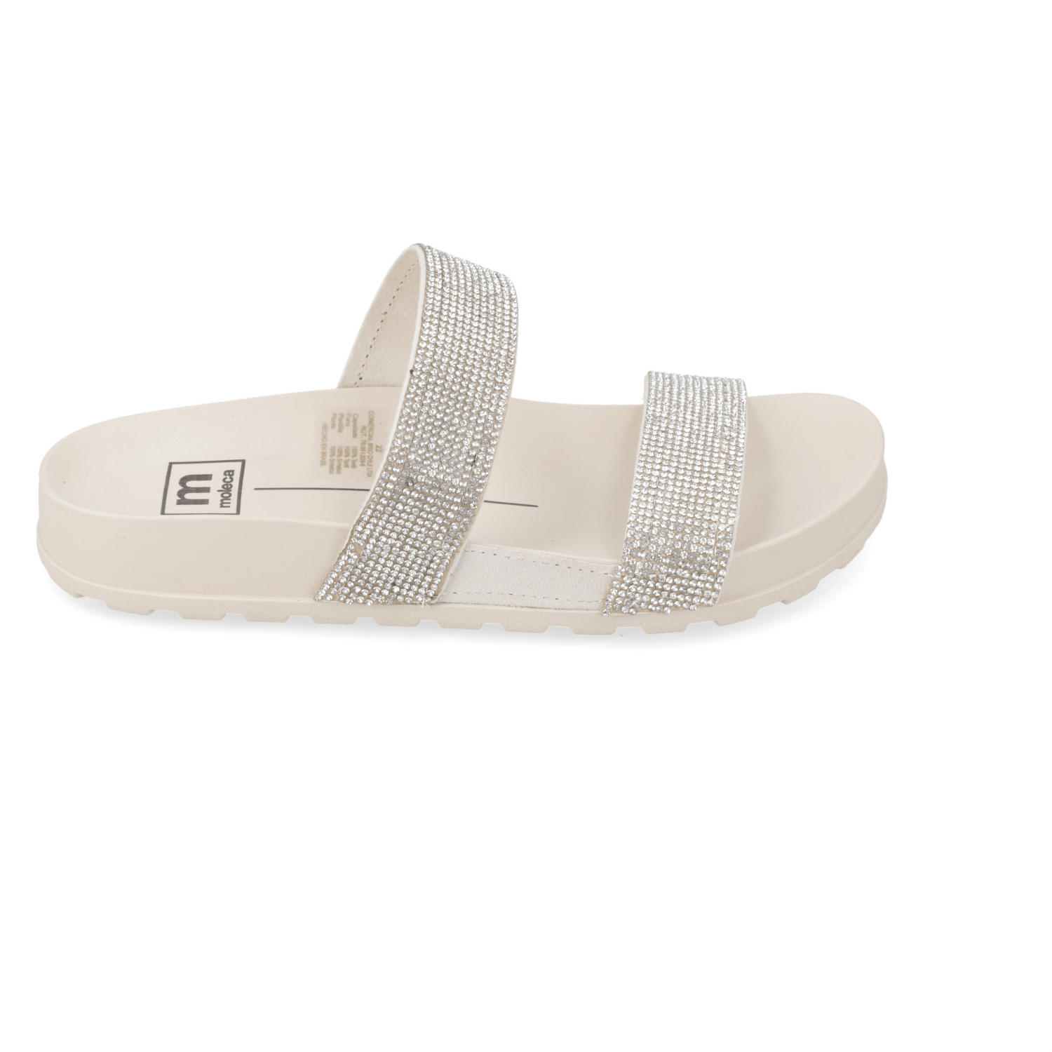 Sandalia Plana Blanco Moleca