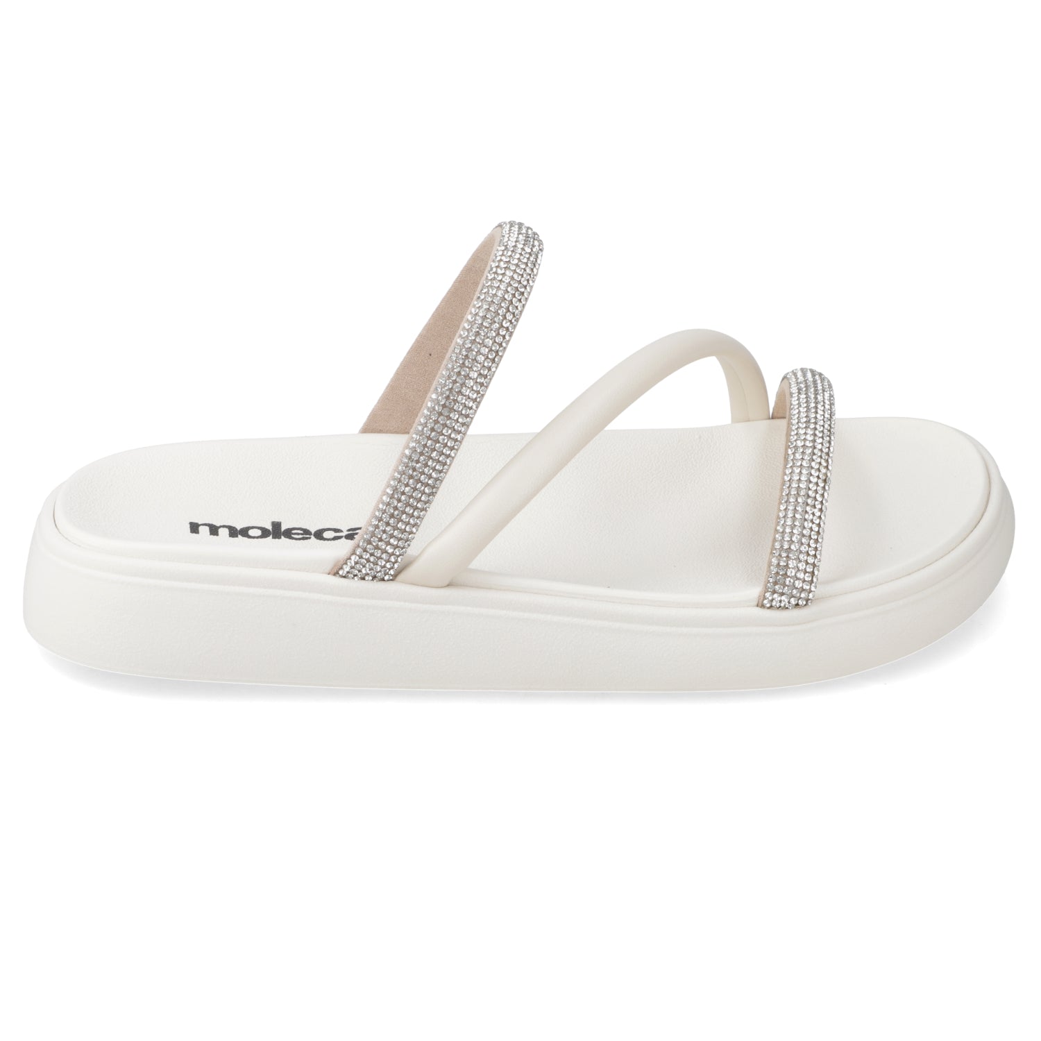 Sandalia Blanco Moleca 35 / Blanco