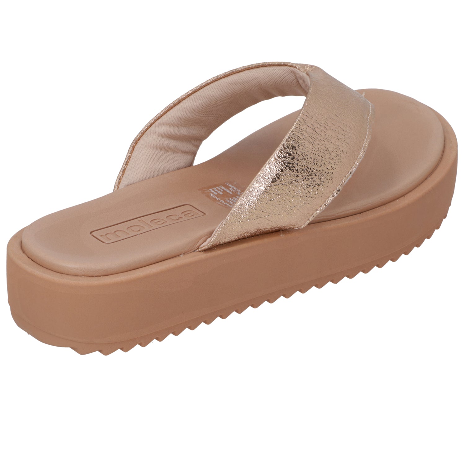 Sandalia Plana Rose Gold Moleca