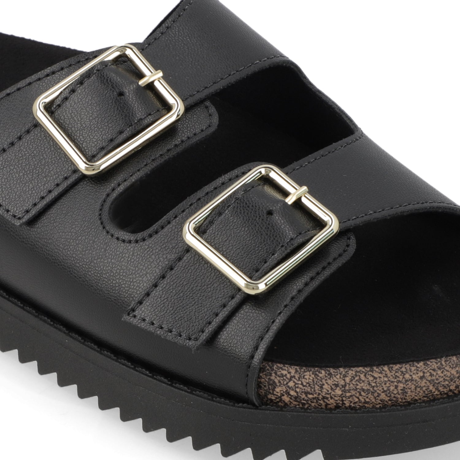 Sandalia Negro Moleca Ecocuero 35 / Negro