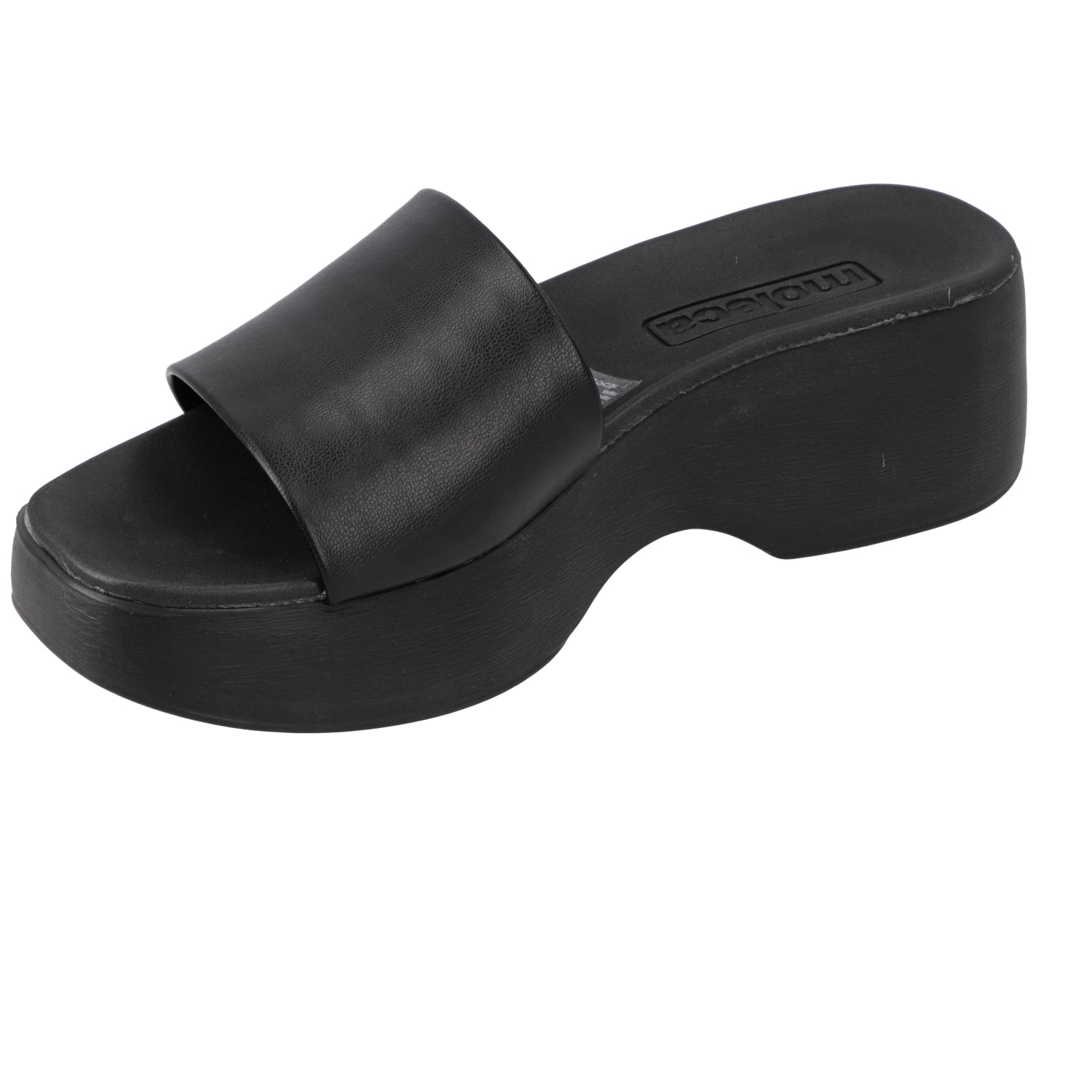 Sandalia Plataforma Negro Moleca