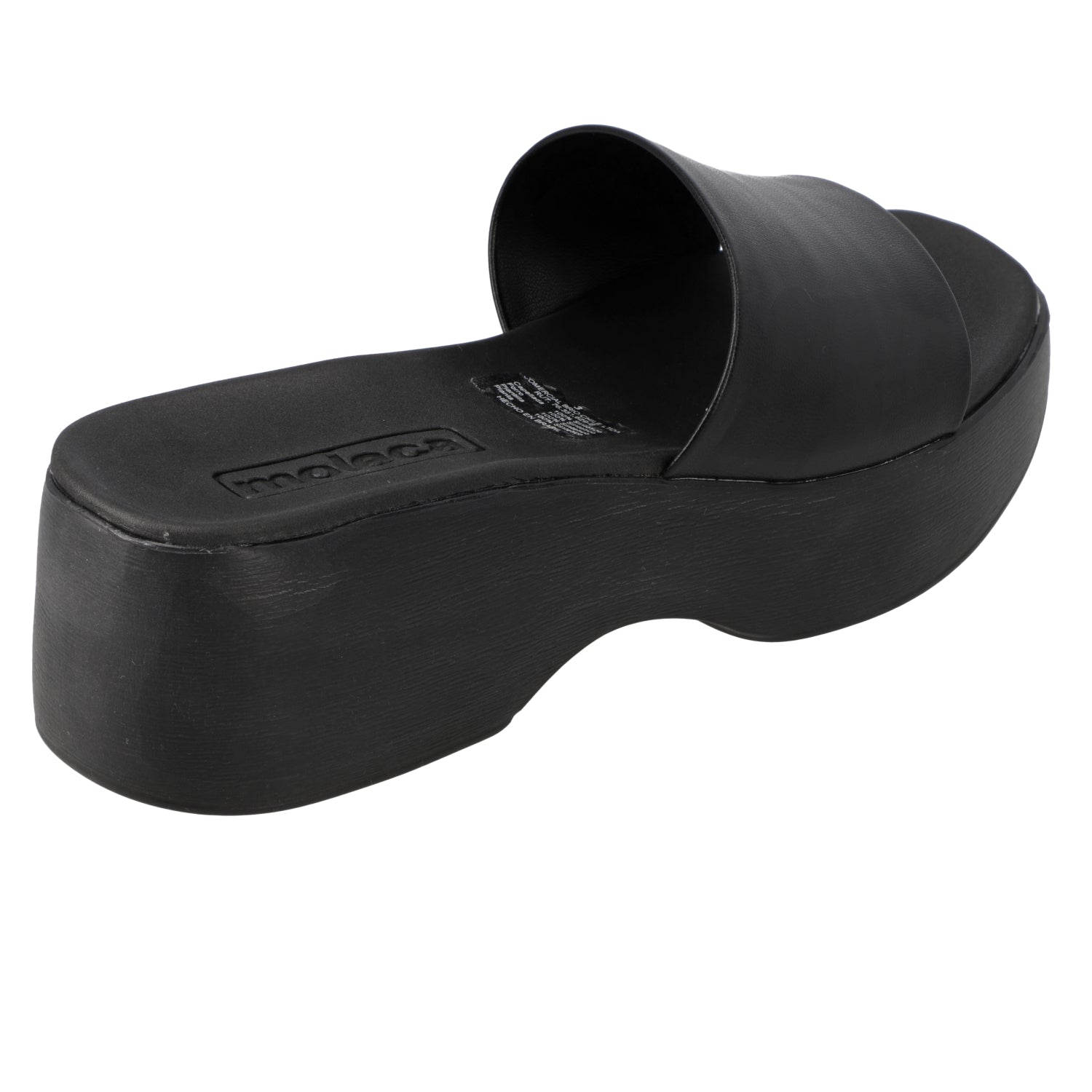 Sandalia Plataforma Negro Moleca