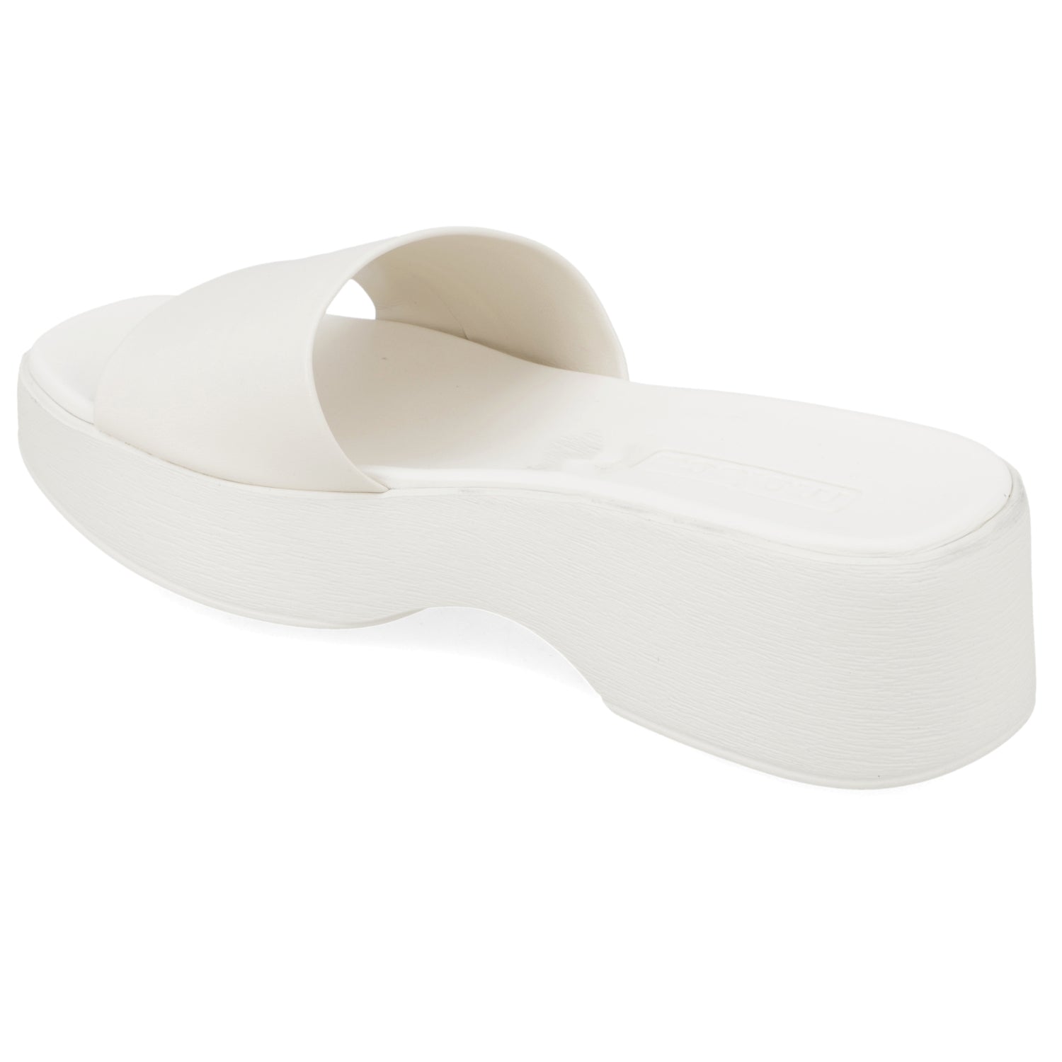 Sandalia Plataforma Blanco OFF Moleca Ecocuero 35 / Blanco OFF