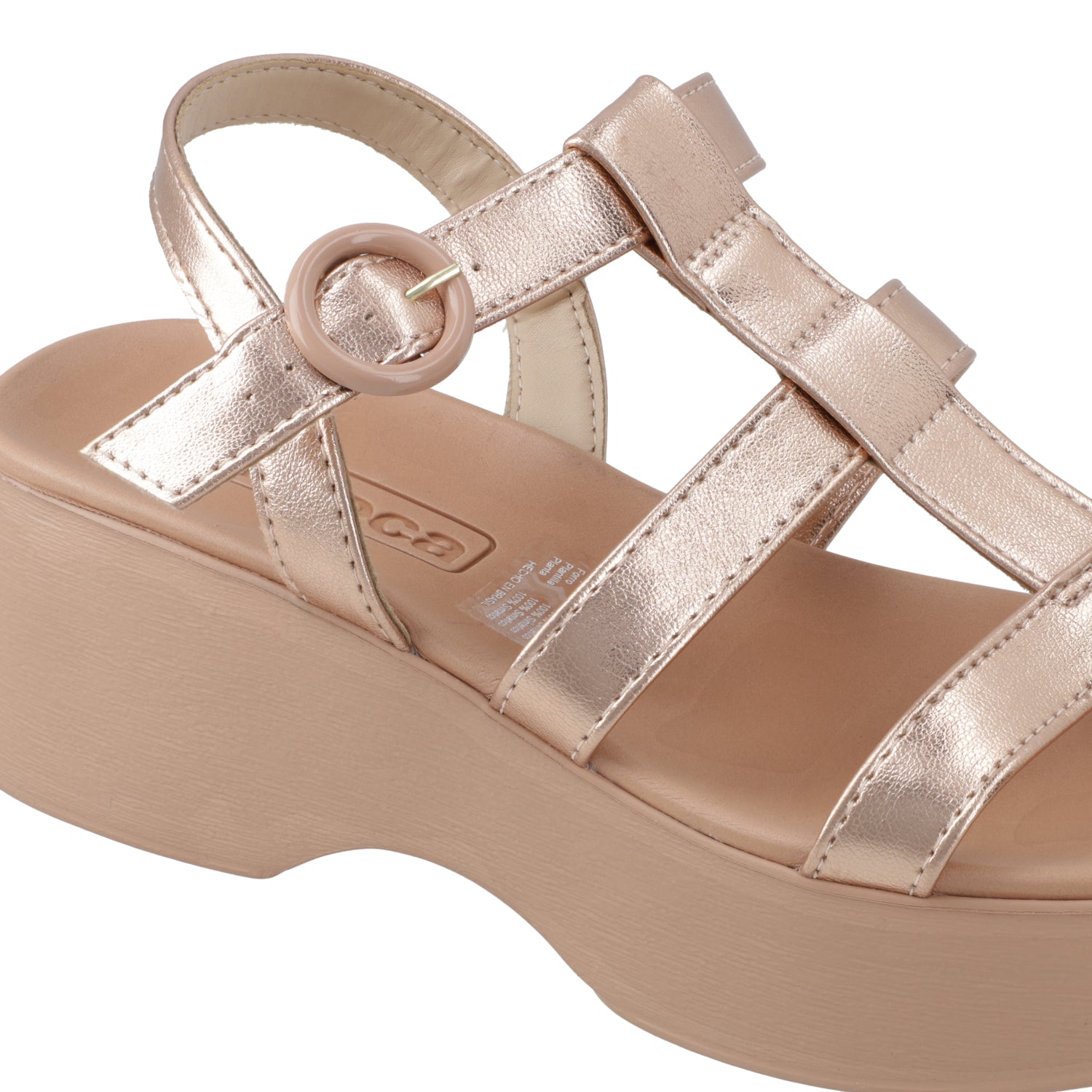 Sandalia Plana Eco Cuero 5503-101-14710