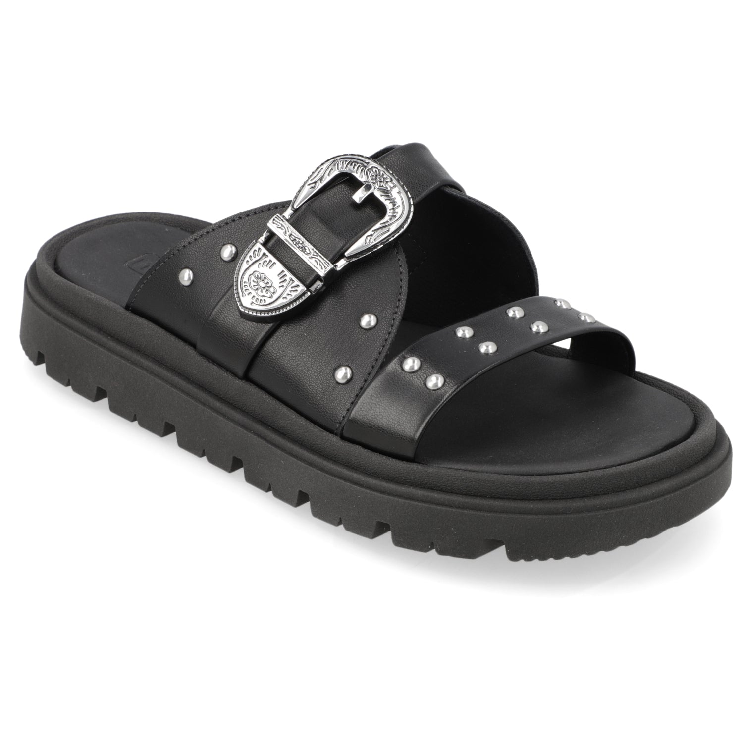 Sandalia Negro Moleca Ecocuero 35 / Negro