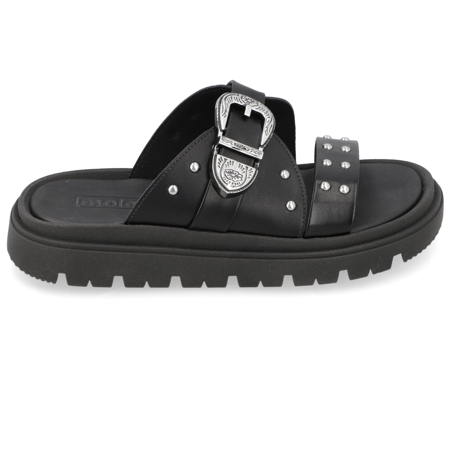 Sandalia Negro Moleca Ecocuero 35 / Negro