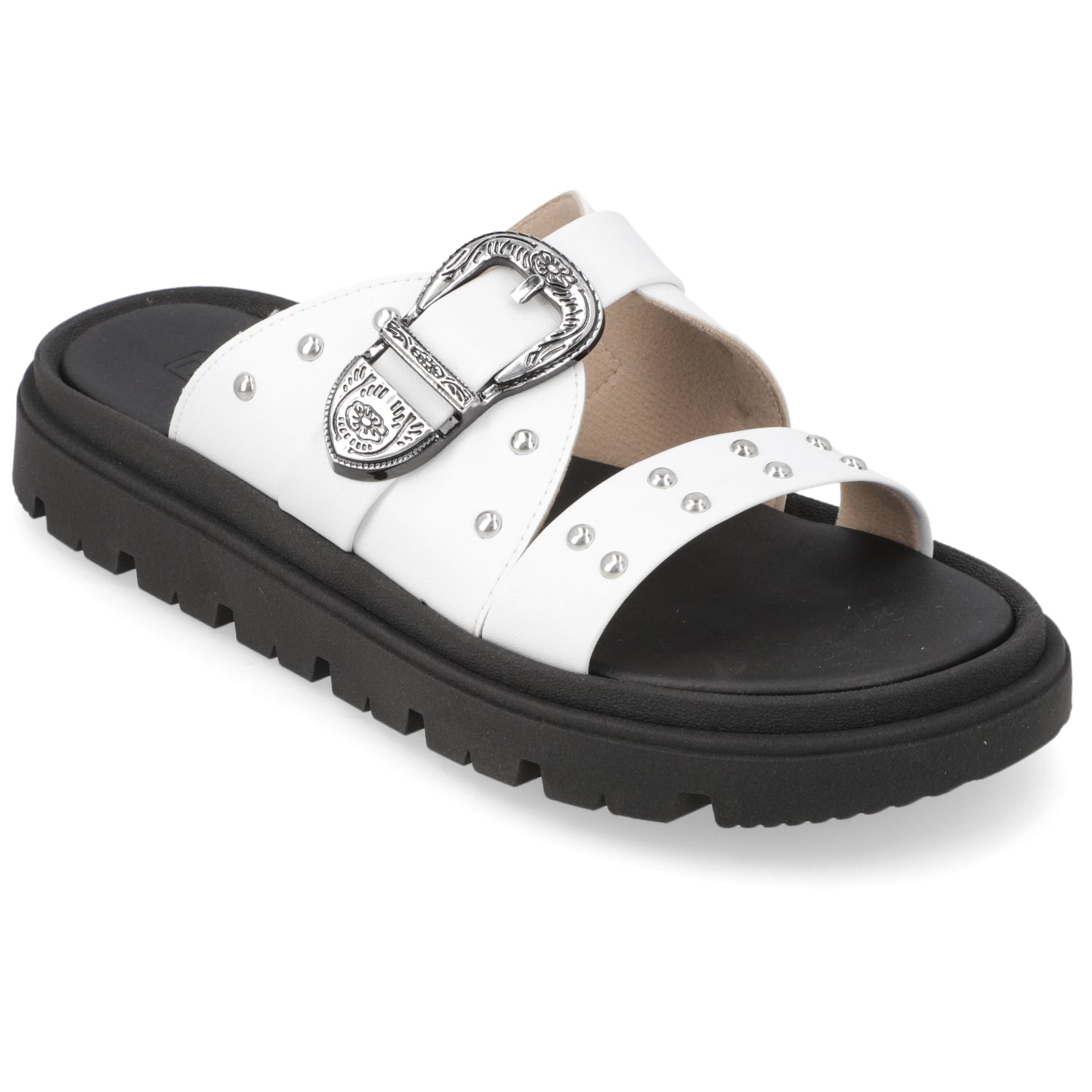 Sandalia Blanco Moleca Ecocuero 35 / Blanco