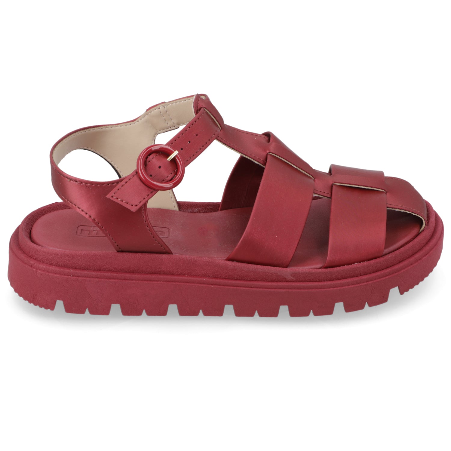 Sandalia Cereza Moleca Ecocuero 35 / Cereza