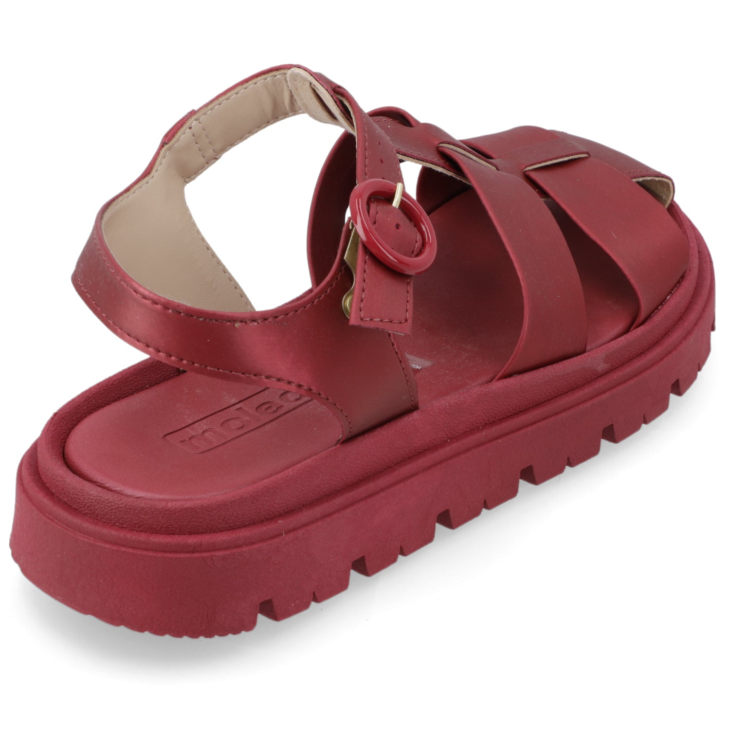 Sandalia Cereza Moleca Ecocuero 35 / Cereza