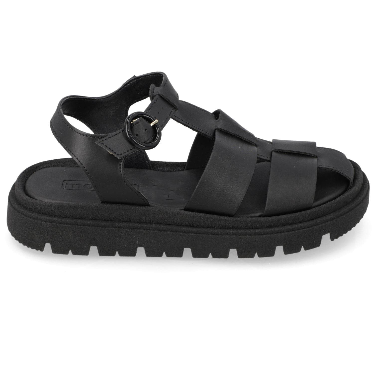 Sandalia Negro Moleca Ecocuero 35 / Negro