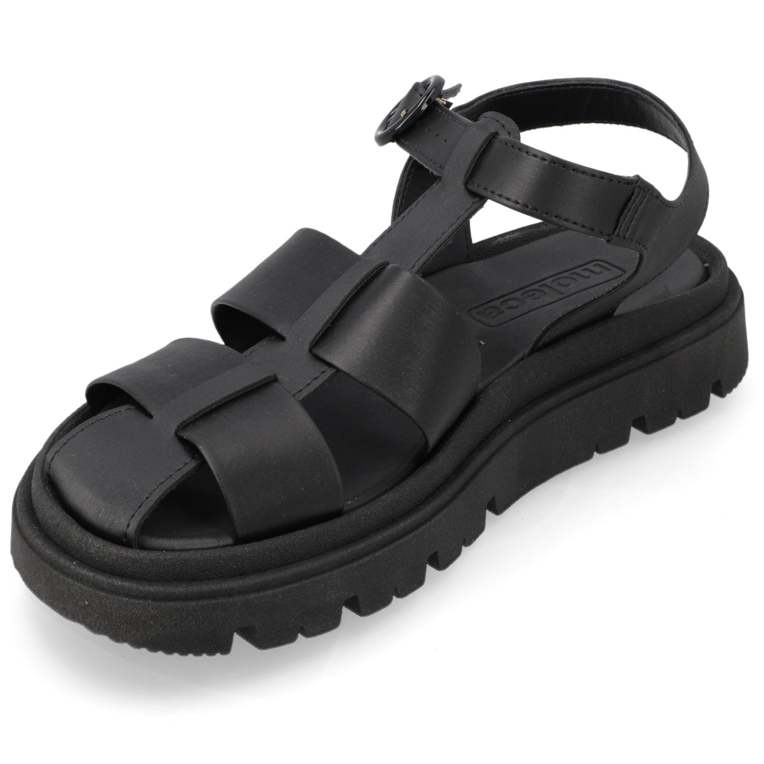 Sandalia Negro Moleca Ecocuero 35 / Negro