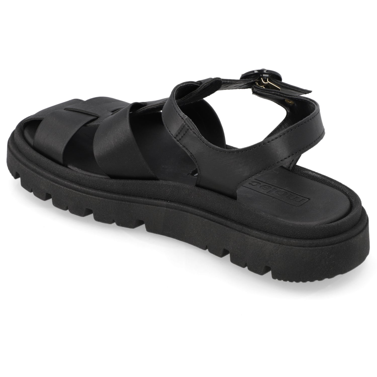 Sandalia Negro Moleca Ecocuero 35 / Negro