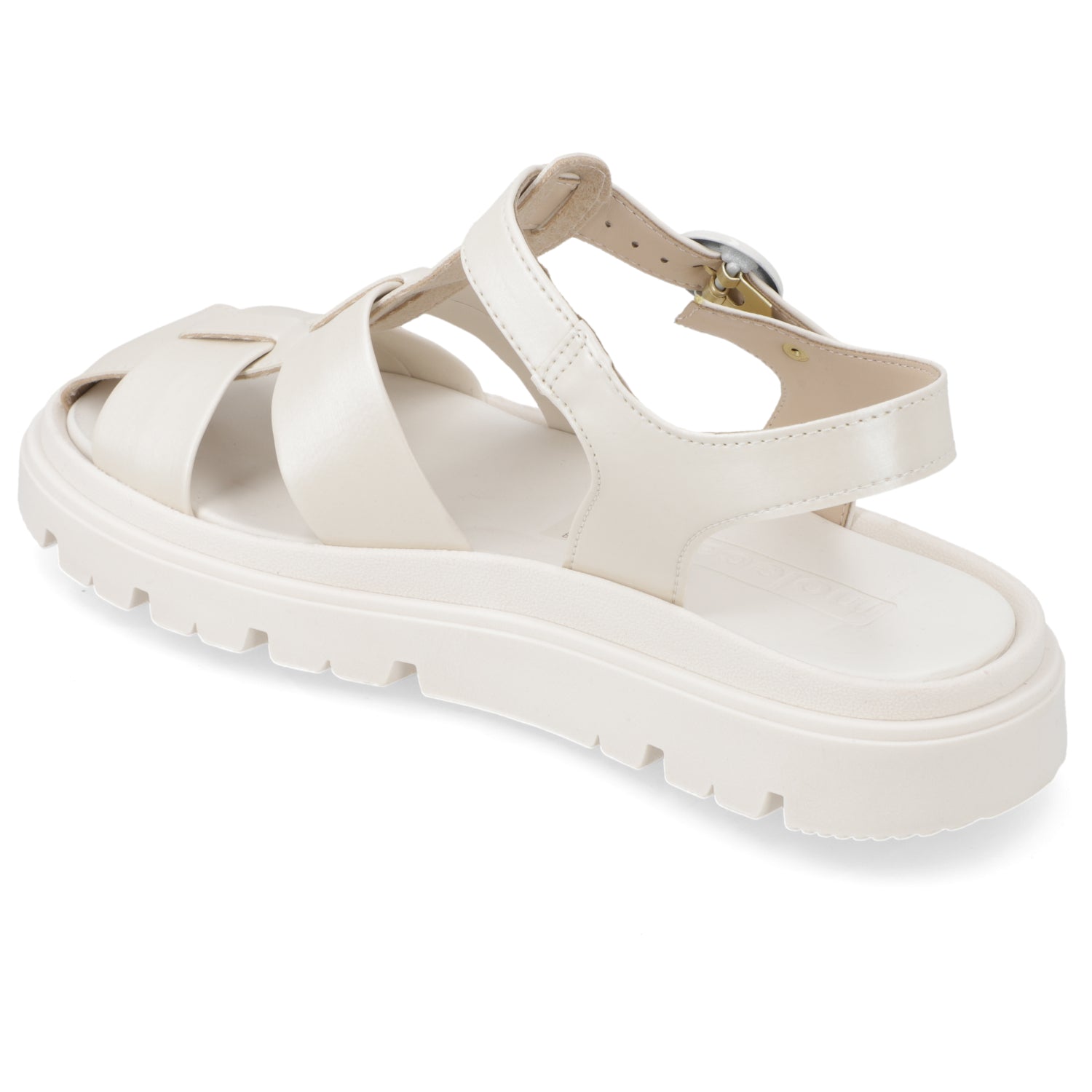 Sandalia Blanco OFF Moleca Ecocuero 35 / Blanco OFF
