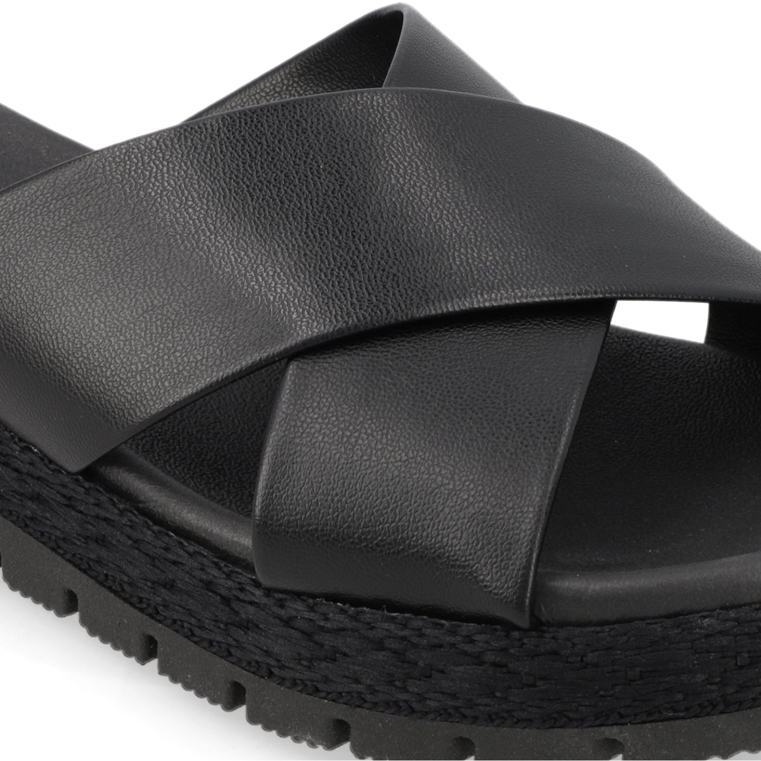 Sandalia Negro Moleca Ecocuero 35 / Negro