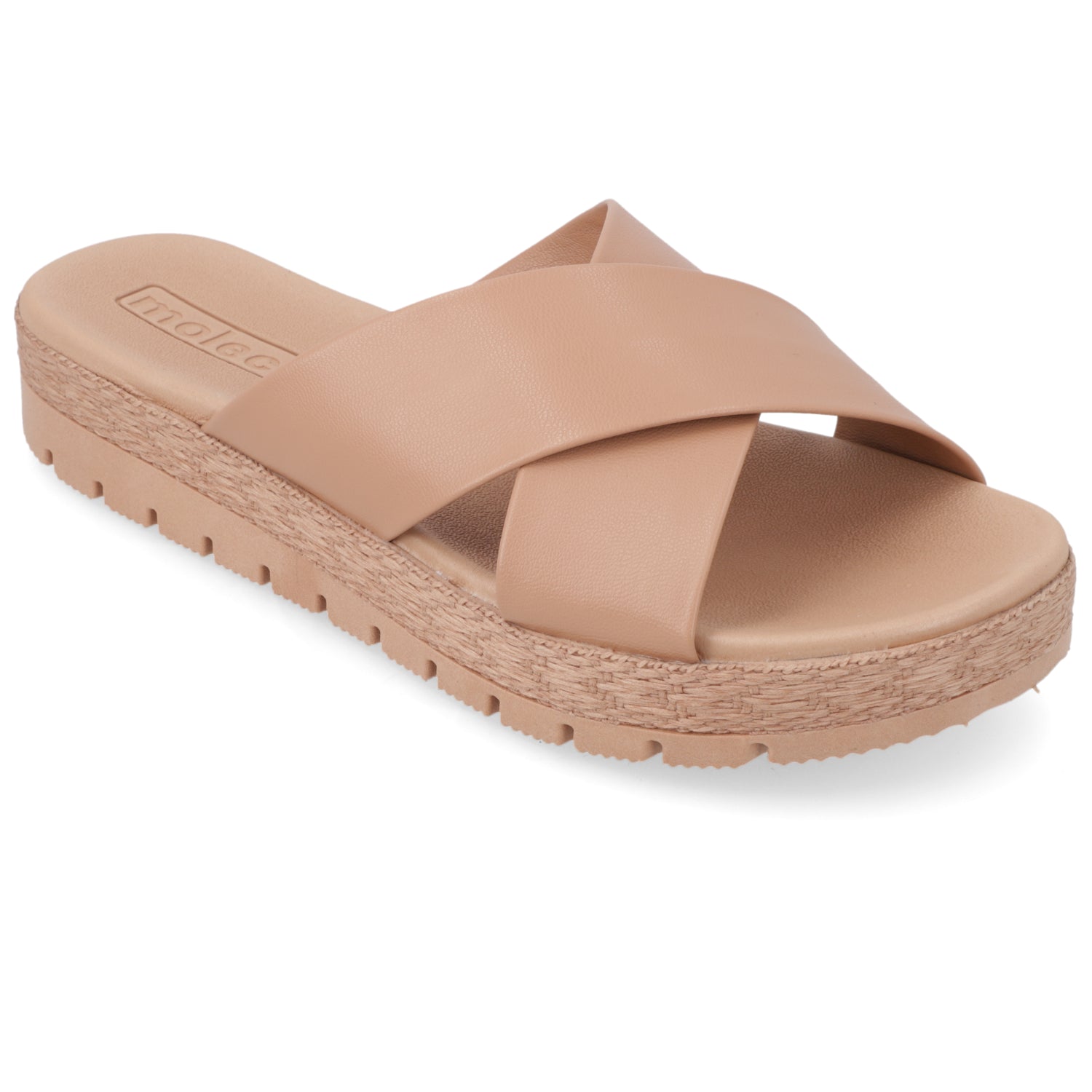 Sandalia Nude Moleca Ecocuero 35 / Nude