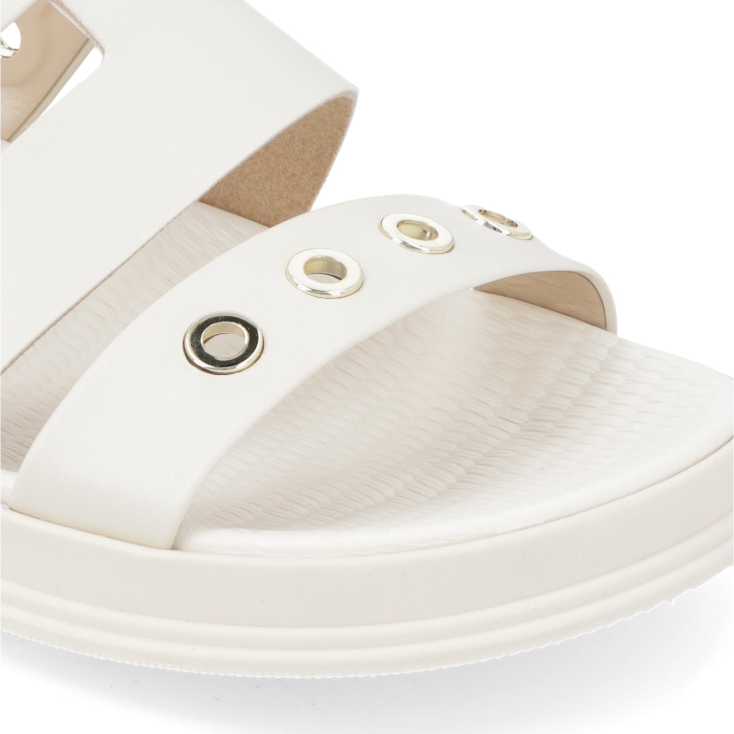 Sandalia Blanco OFF Moleca Ecocuero 35 / Blanco OFF