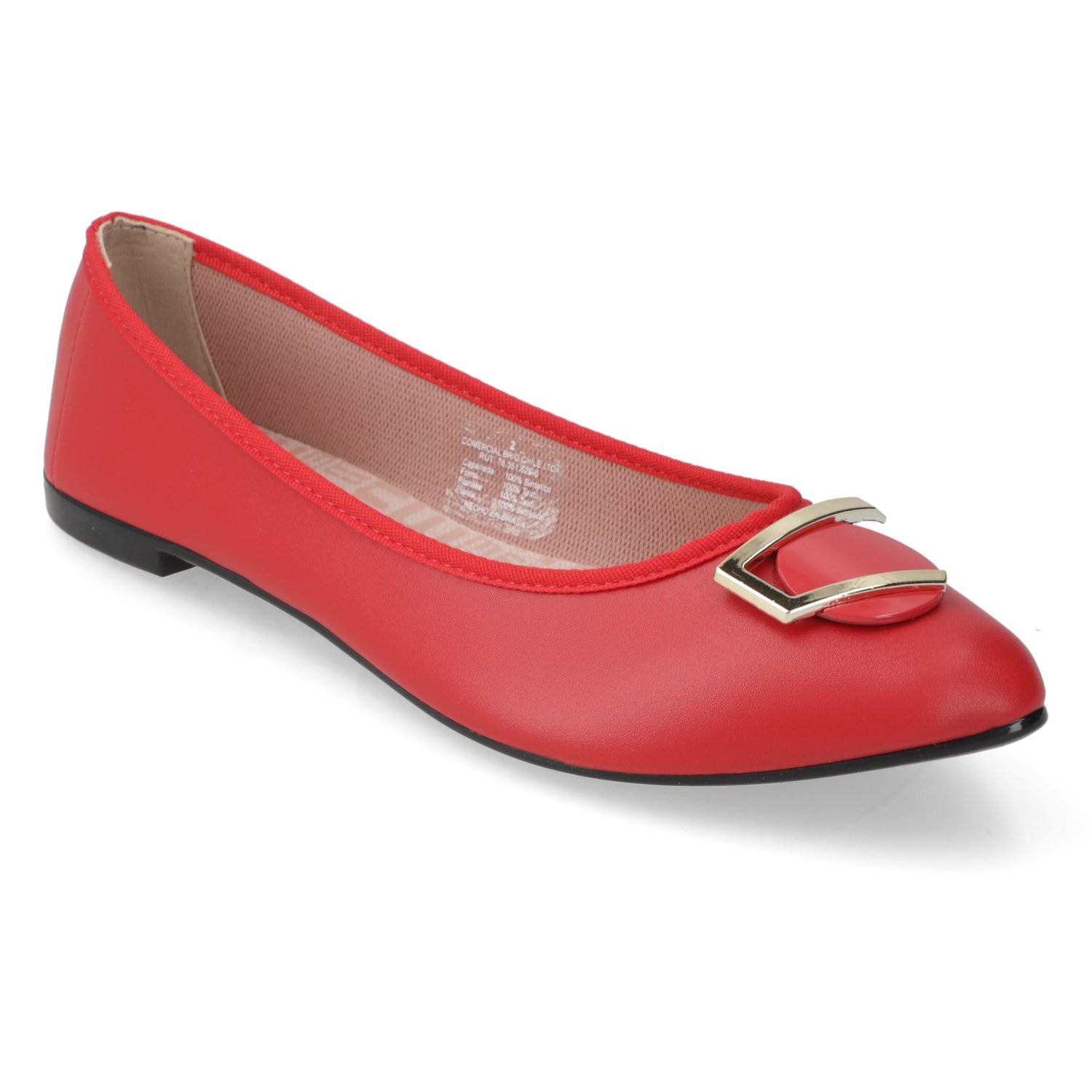 Ballerina Eco Cuero Rojo 35 / Rojo