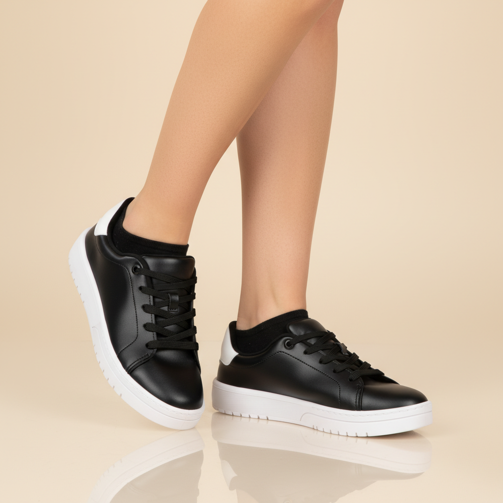 Zapatilla Casual Moleca Negro