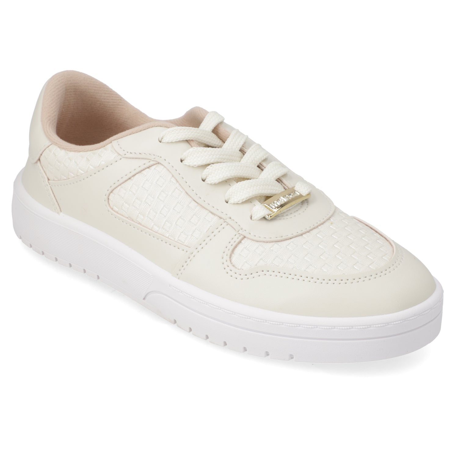 Zapatilla Casual Eco Cuero Moleca Blanco 35 / Blanco