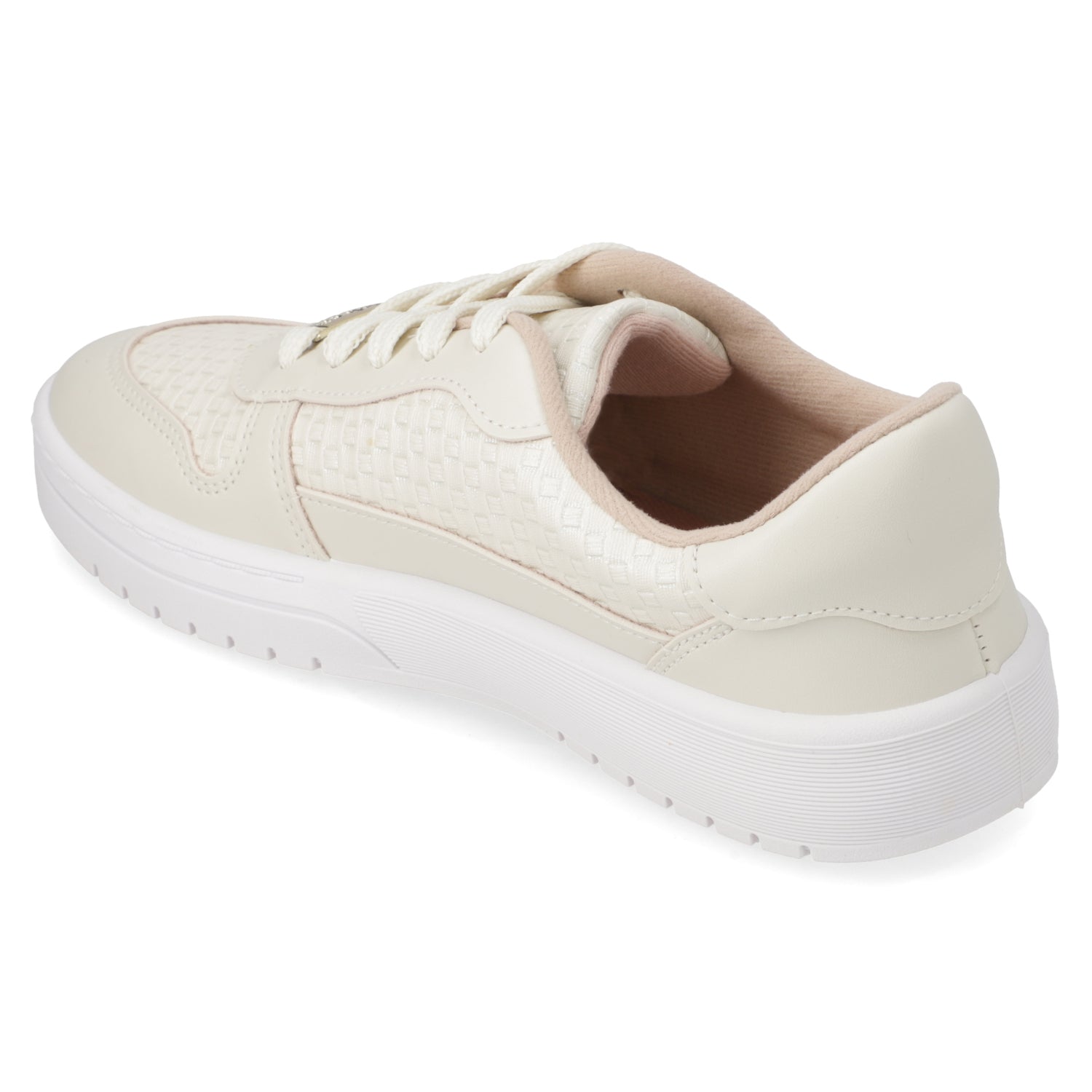 Zapatilla Casual Eco Cuero Moleca Blanco 35 / Blanco