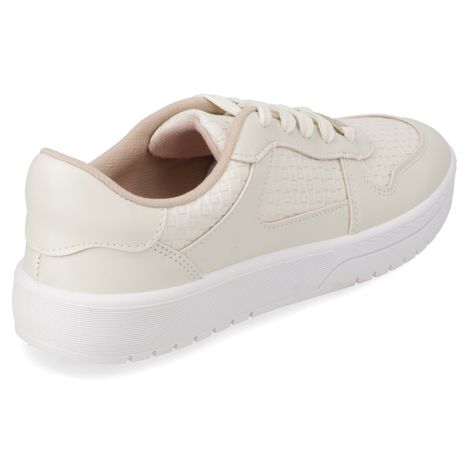 Zapatilla Casual Eco Cuero Moleca Blanco 35 / Blanco