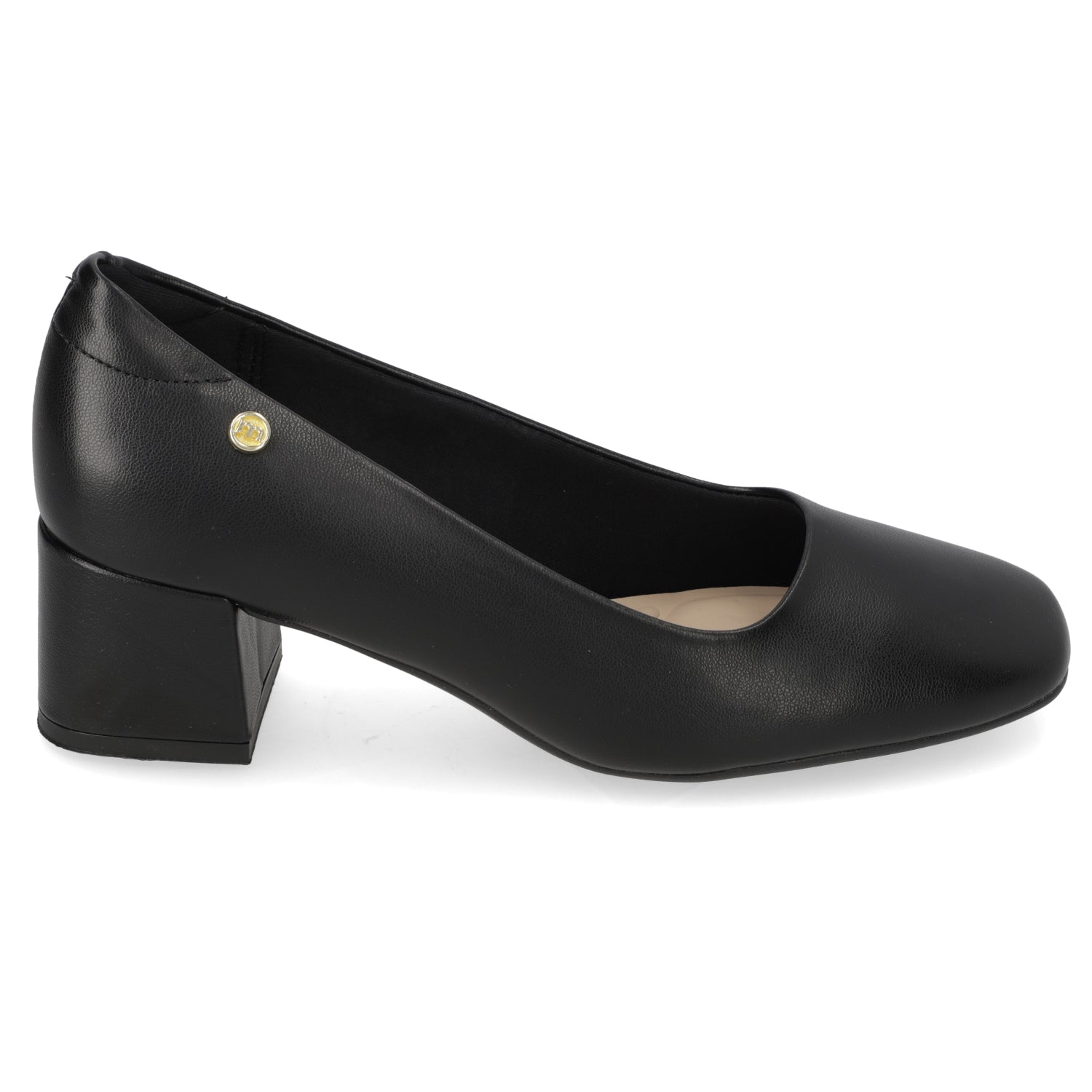 Taco Ancho 5 cm Negro Moleca 35 / Negro