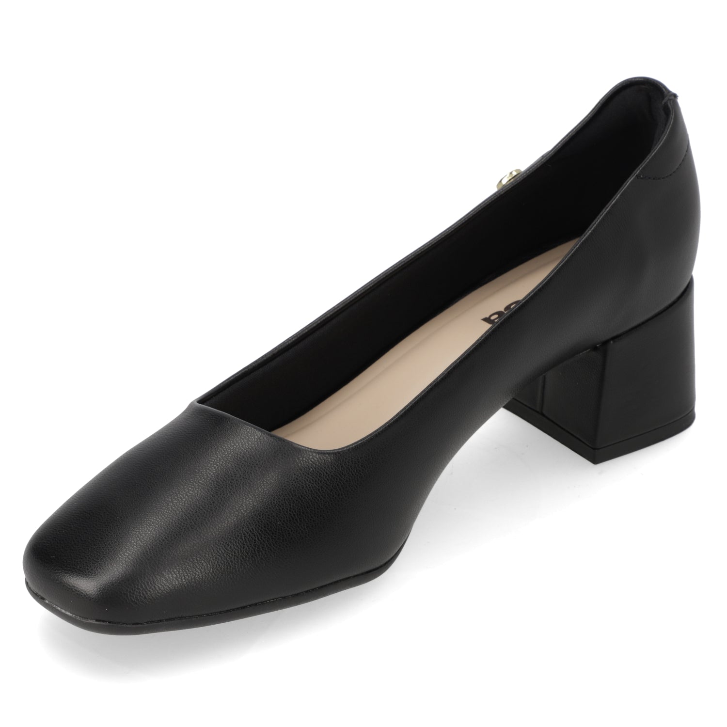 Taco Ancho 5 cm Negro Moleca 35 / Negro