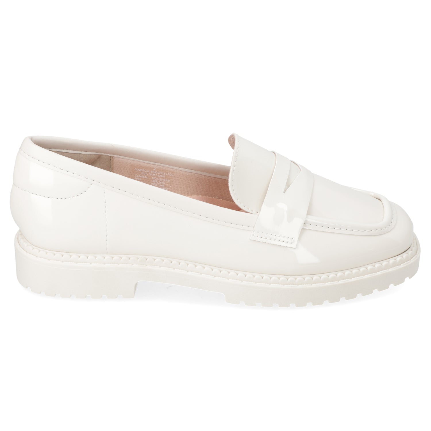 Mocasines Blanco Moleca 35 / Blanco