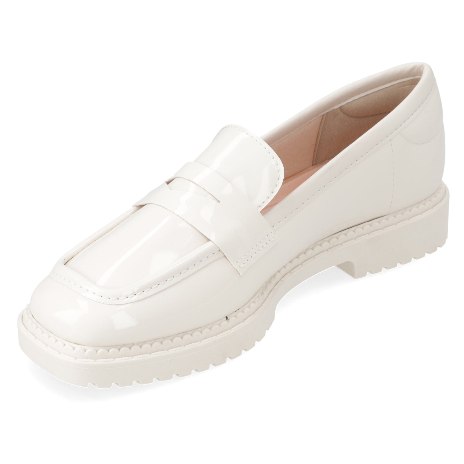 Mocasines Blanco Moleca 35 / Blanco
