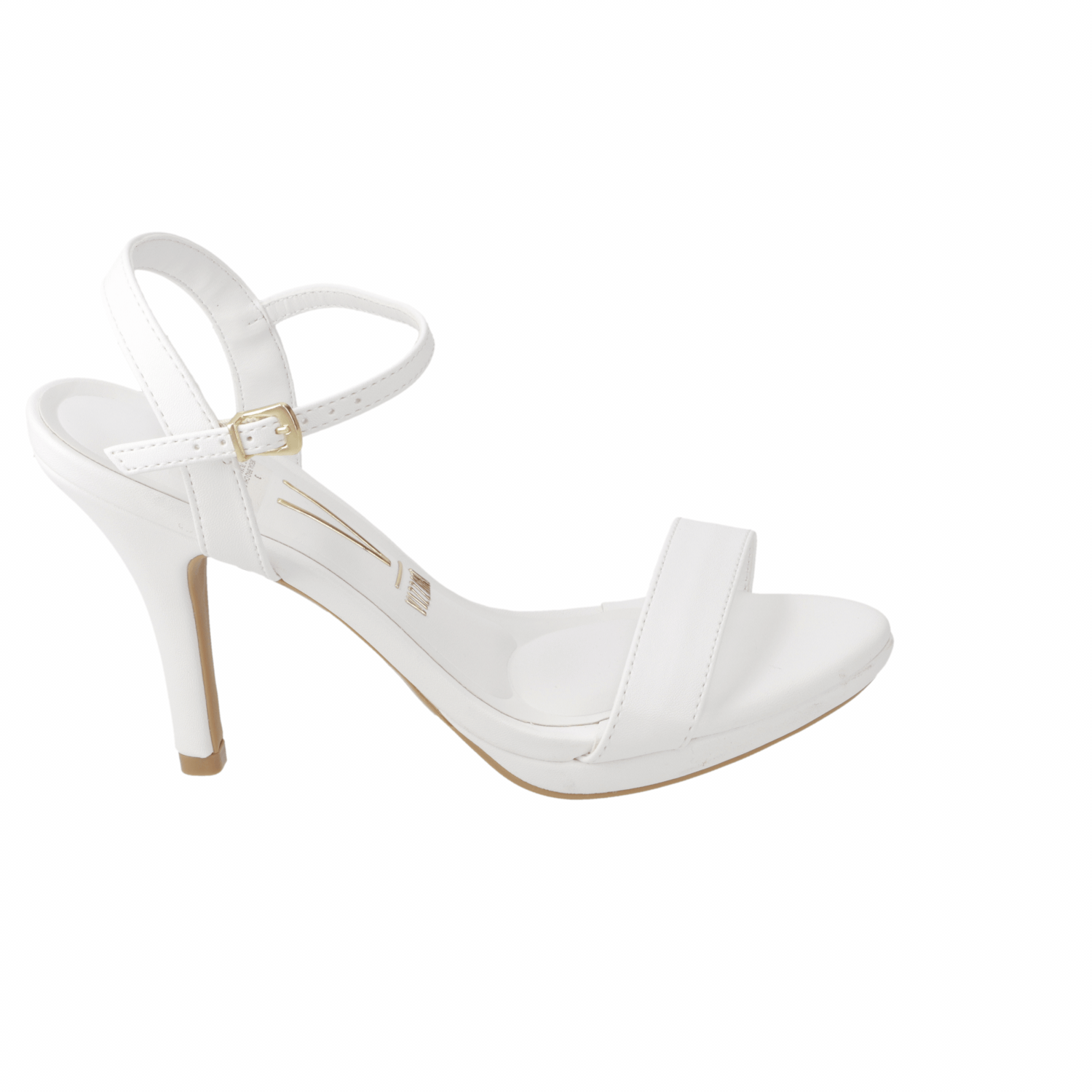 Sandalias de Novia Taco Aguja Blanco Vizzano 35 / Blanco