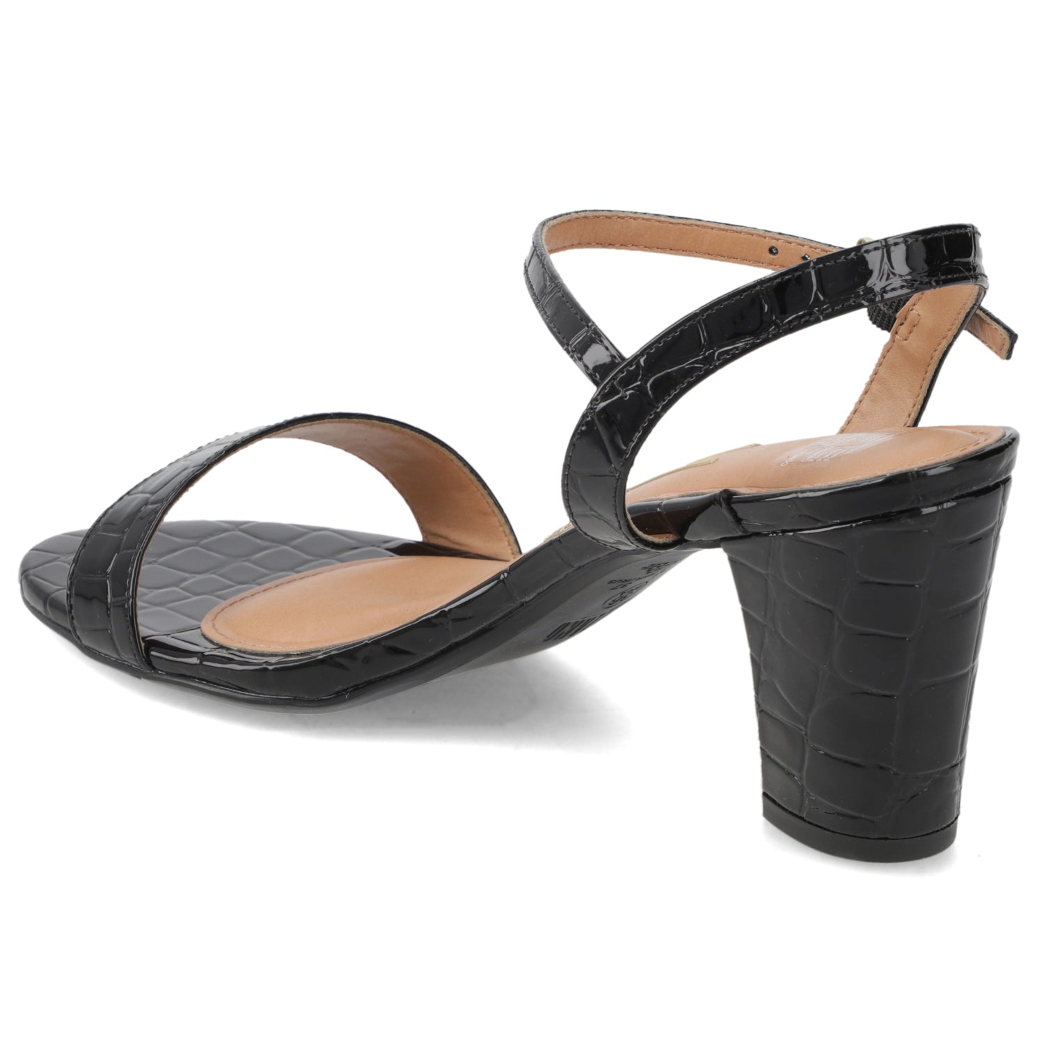 Sandalia Taco Negra Vizzano 35 / Negro