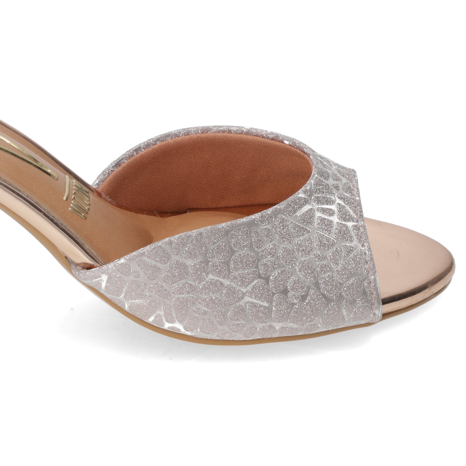Sandalia Taco Ancho 7 cm Rose Gold Vizzano 35 / Rose Gold