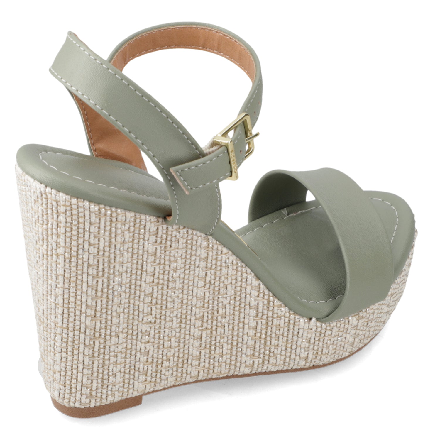 Sandalia Taco Cuña Alto Verde Vizzano