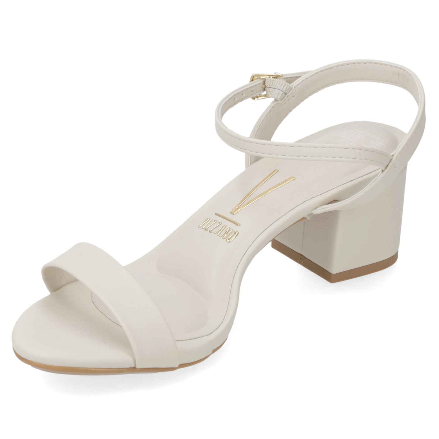 Sandalias de Novia Taco Ancho Blanco OFF Vizzano 35 / Blanco OFF