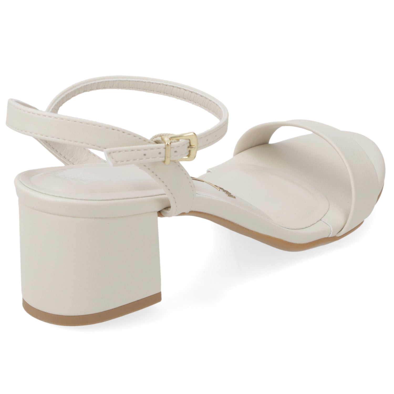 Sandalias de Novia Taco Ancho Blanco OFF Vizzano 35 / Blanco OFF