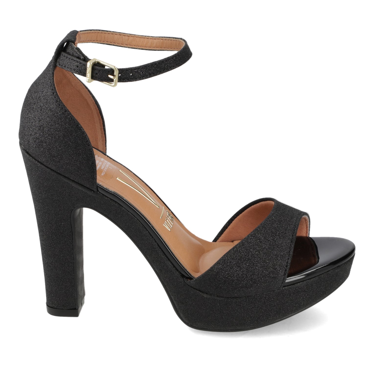 Sandalia Taco Negra Vizzano 35
