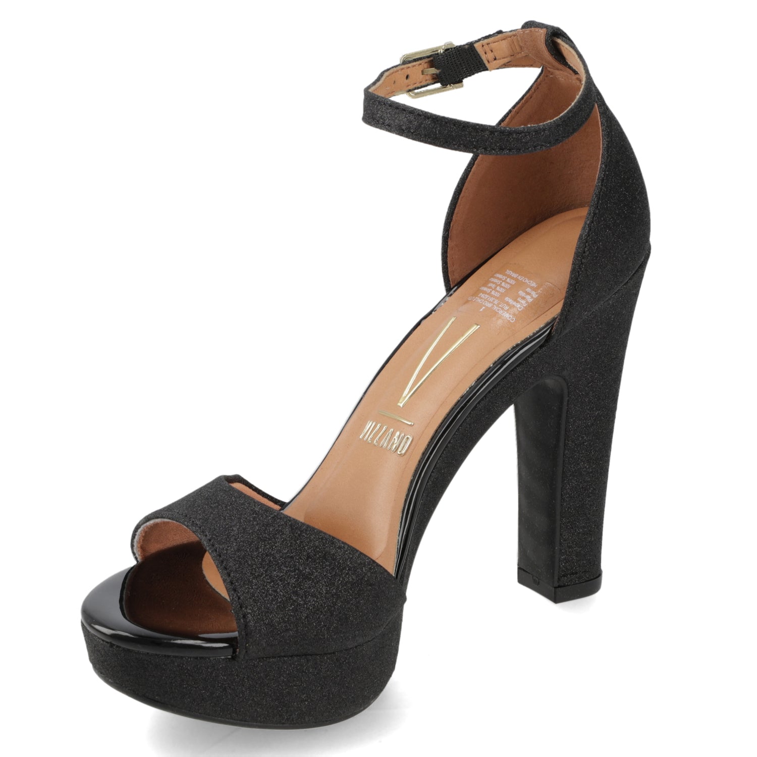 Sandalia Taco Negra Vizzano 35