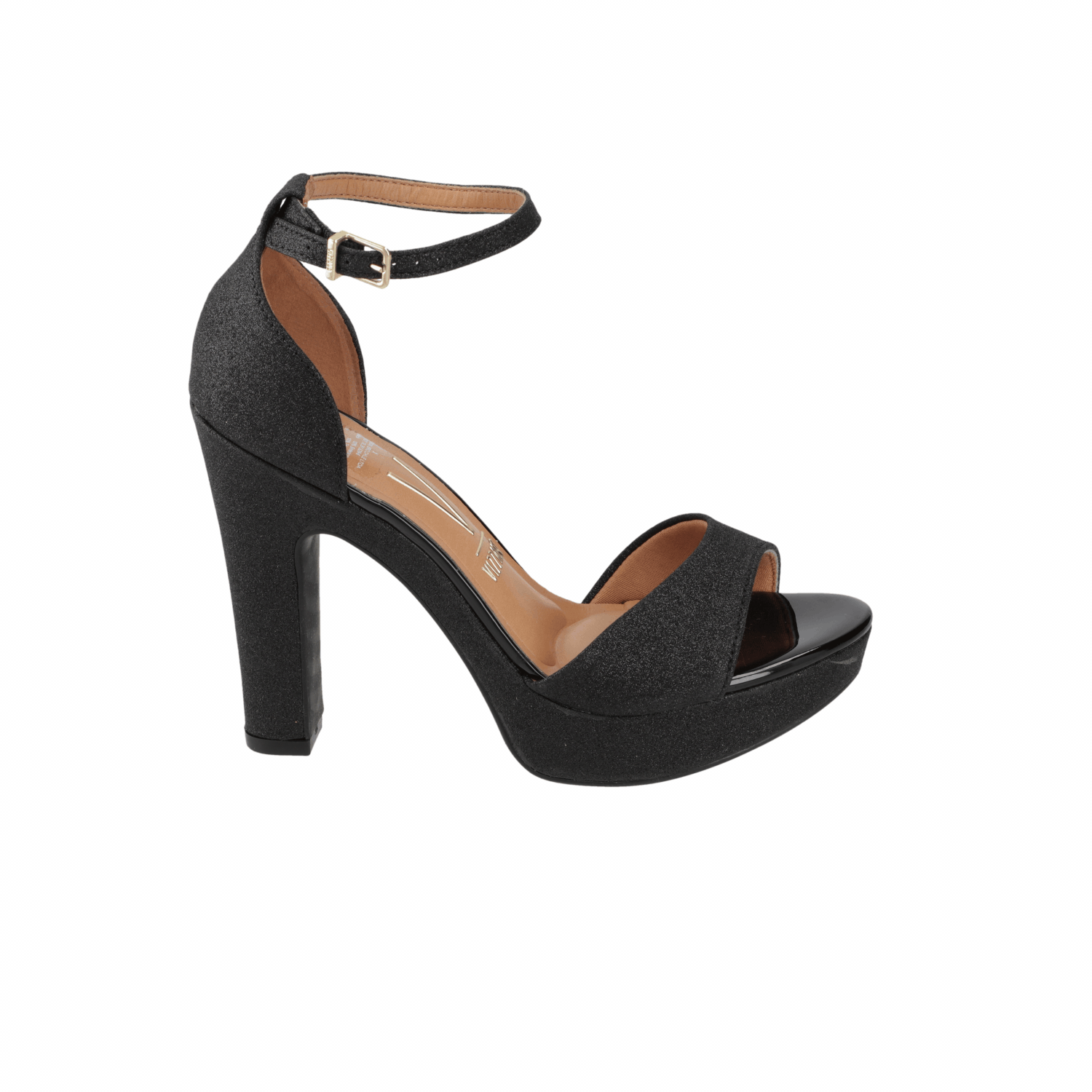 Sandalia Taco Negra Vizzano 35