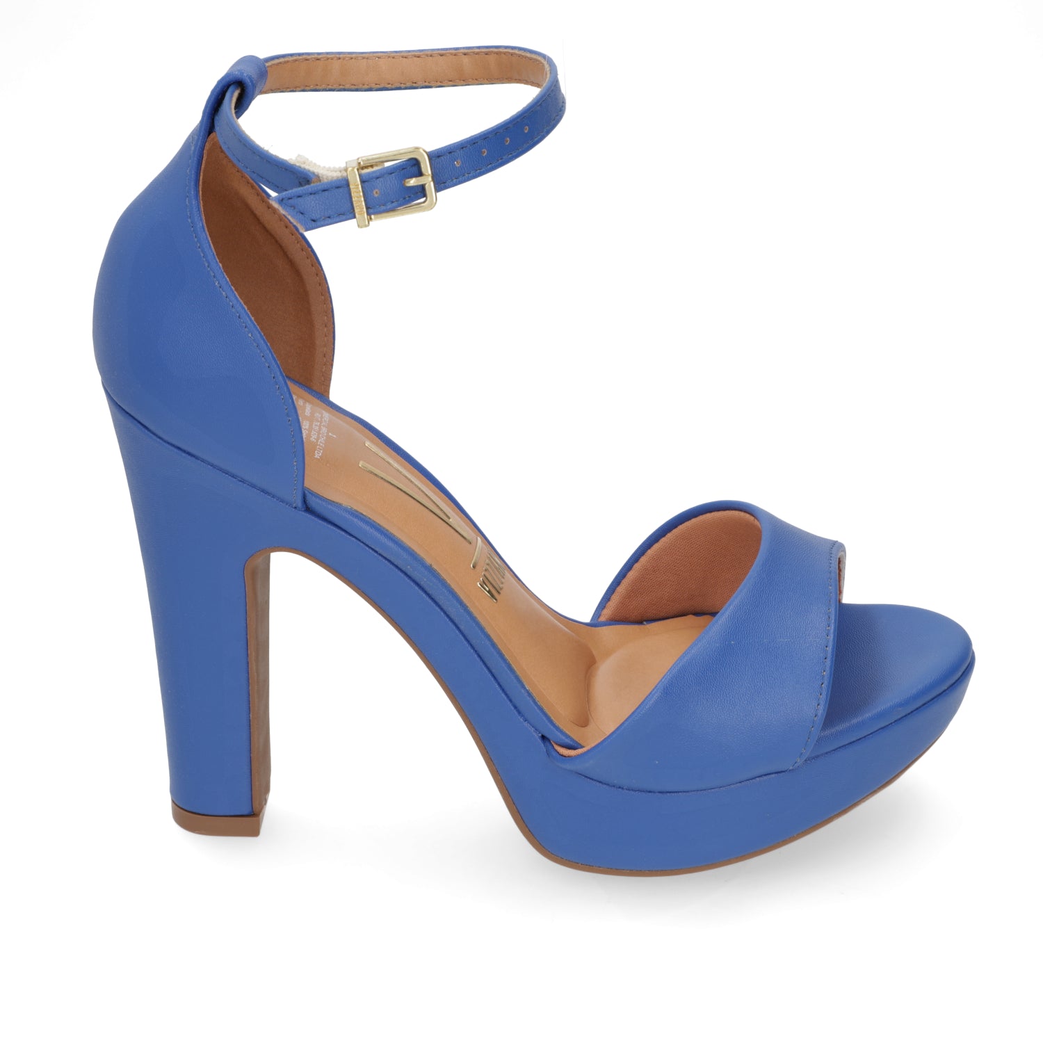 Sandalia Taco Cuadrado Eco Cuero Azul 6292-217-7286-98759