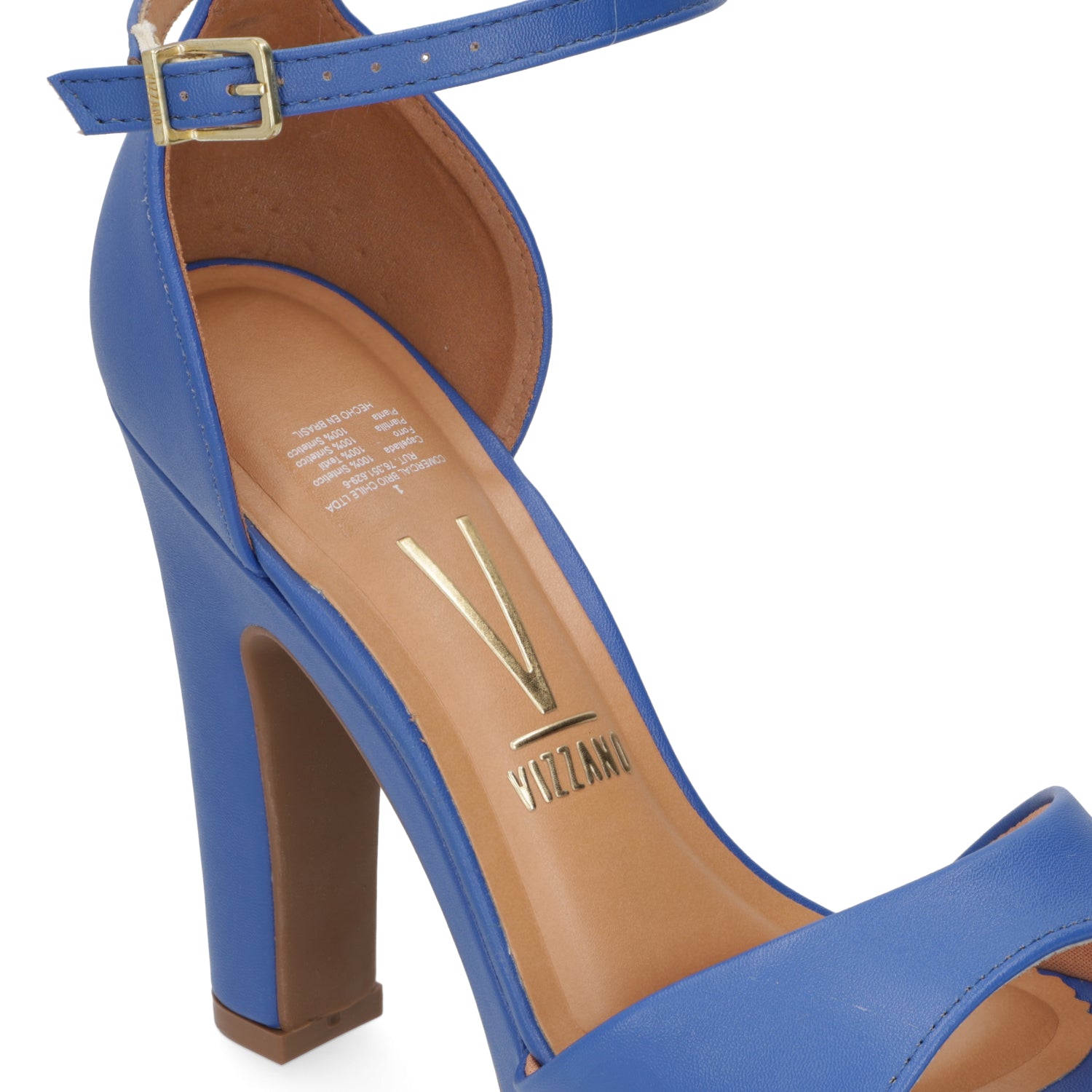 Sandalia Taco Cuadrado Eco Cuero Azul 6292-217-7286-98759