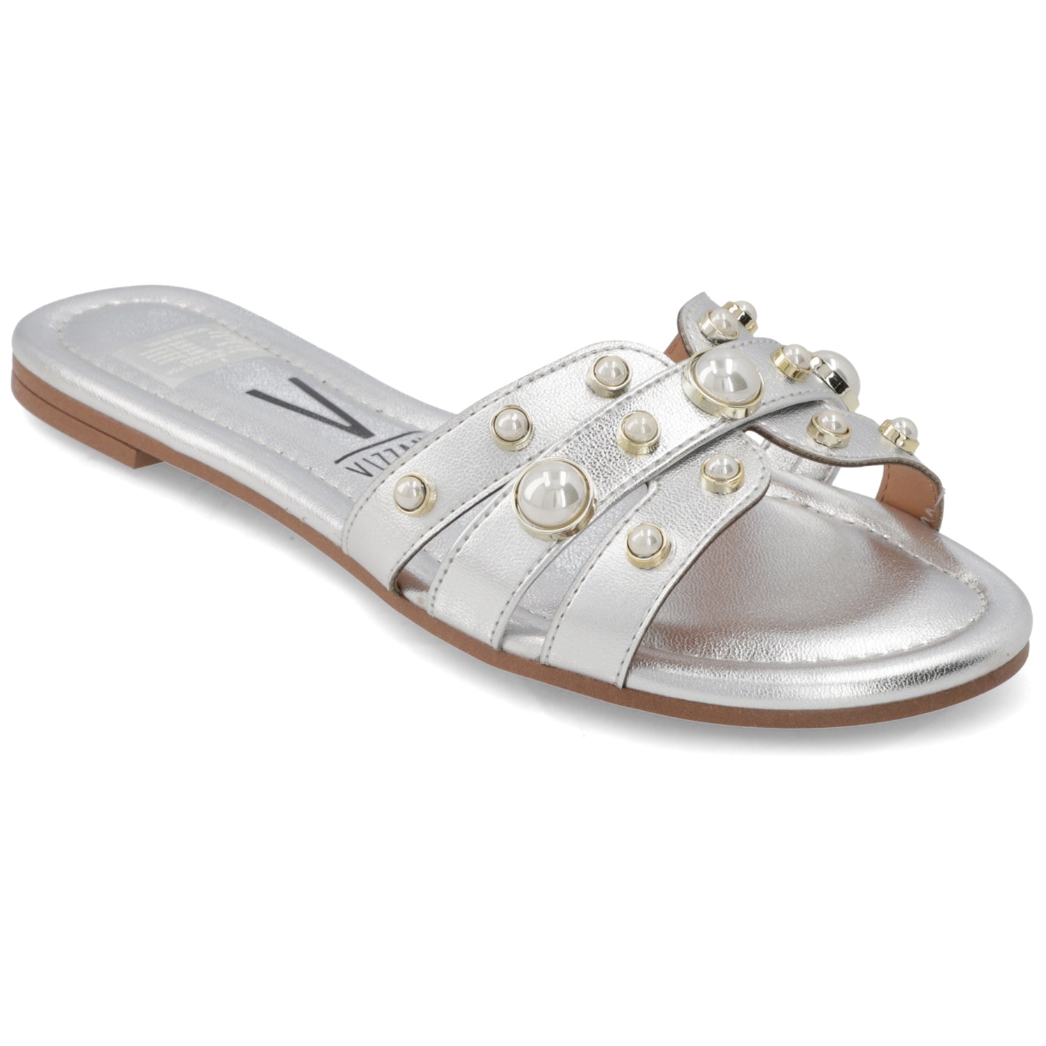 Sandalia Plana Eco Cuero