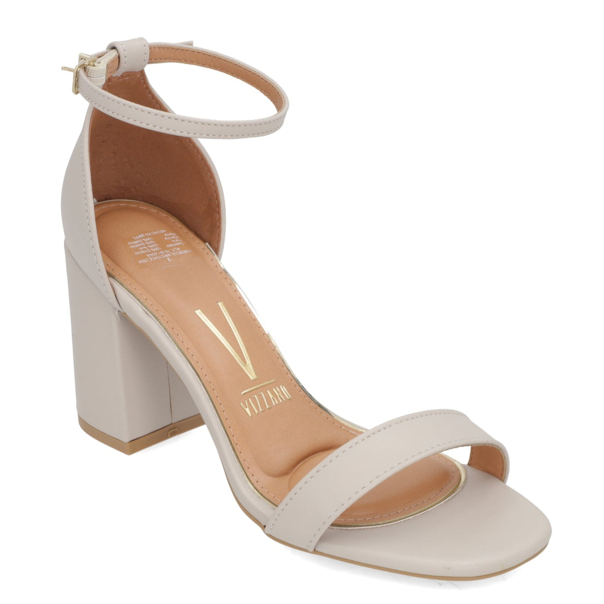 Sandalia Taco Cuadrado Eco Cuero Gris 6409-202-7286-98514