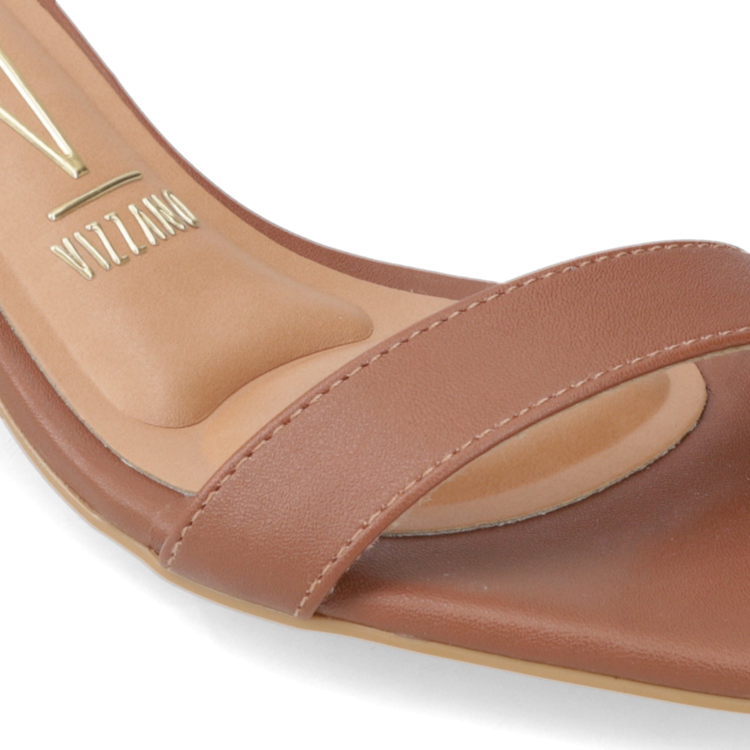 Sandalia Taco Ancho Medio Café Vizzano Ecocuero 35 / Café