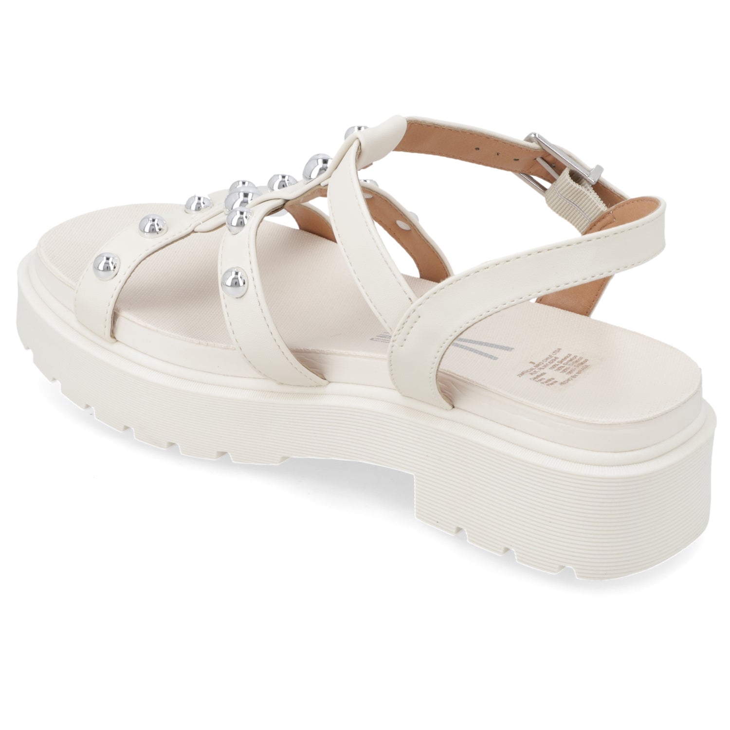 Sandalia Plataforma Blanco OFF Vizzano Ecocuero 35 / Blanco OFF